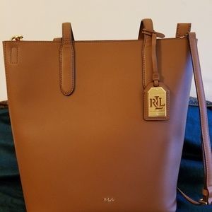 Lauren by Ralph Lauren leather tote